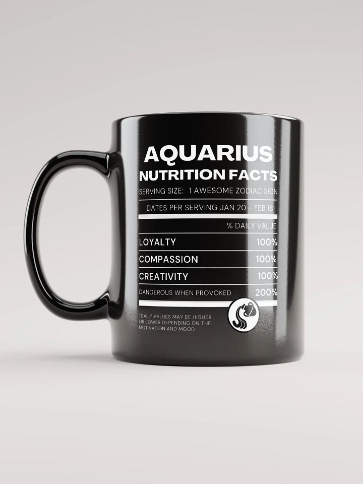 Aquarius Nutrition Facts Mug product image (1)