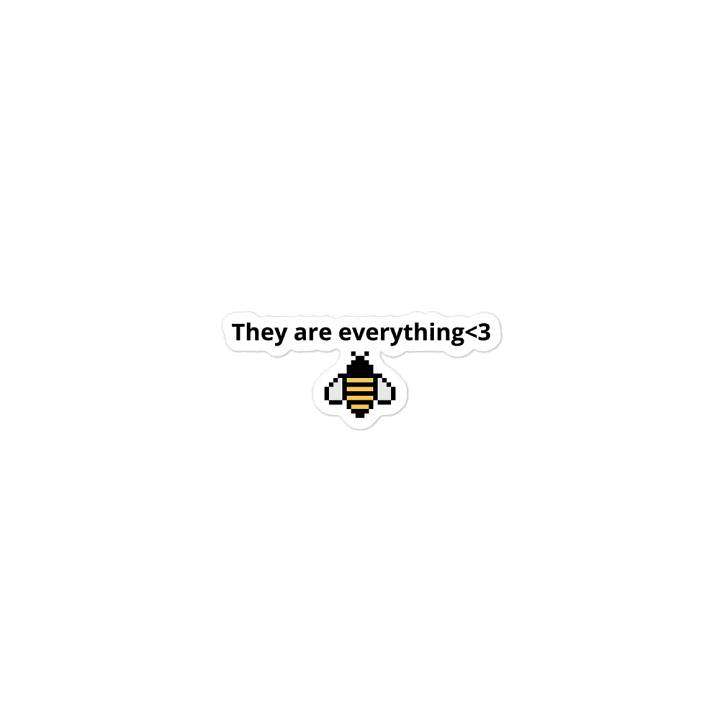 “They are everything<3” bee magnet product image (1)