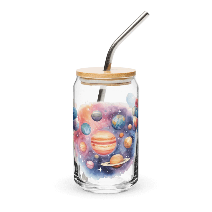 Galactic Balloon Astronauts Glass product image (1)
