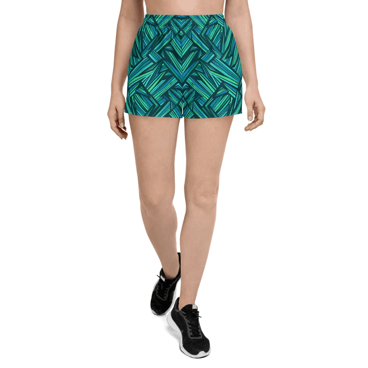 Aqua Angles | Unisex Athletic Shorts product image (2)