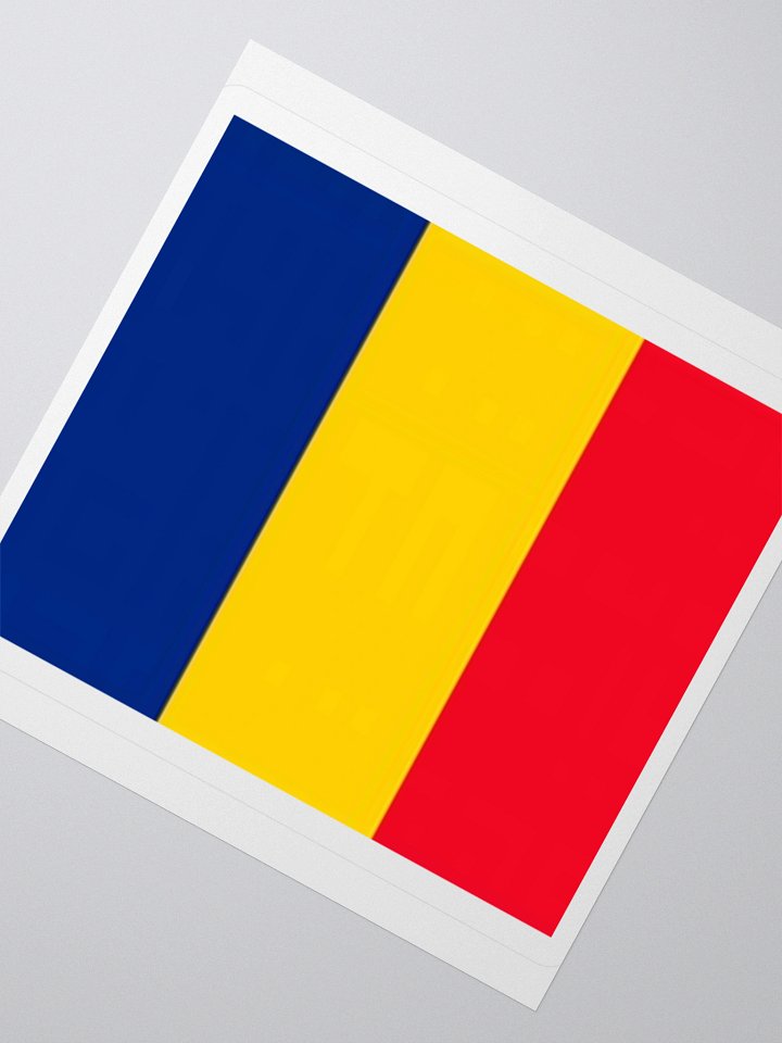 Romanian Flag Sticker - Durable Vinyl for Indoor Use - Multiple Sizes Available product image (6)