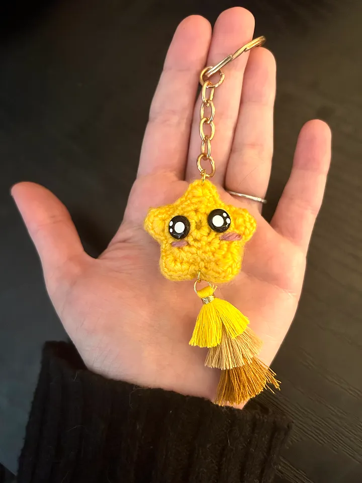 Custom Crochet Star Keychain product image (2)