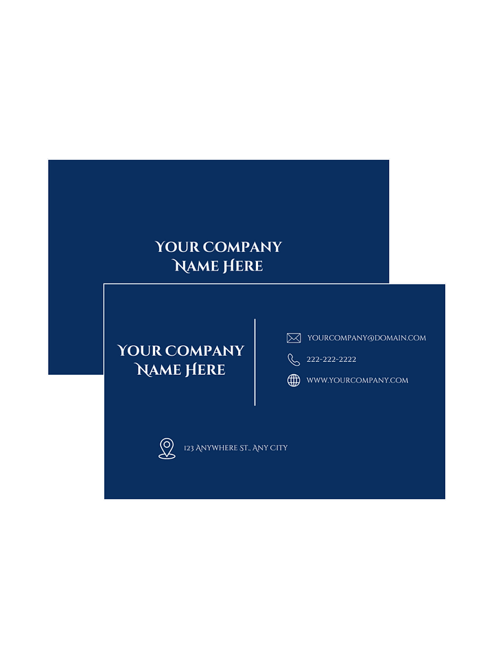Professional Business Card | Dark Blue Elegant Design for Entrepreneurs product image (1)