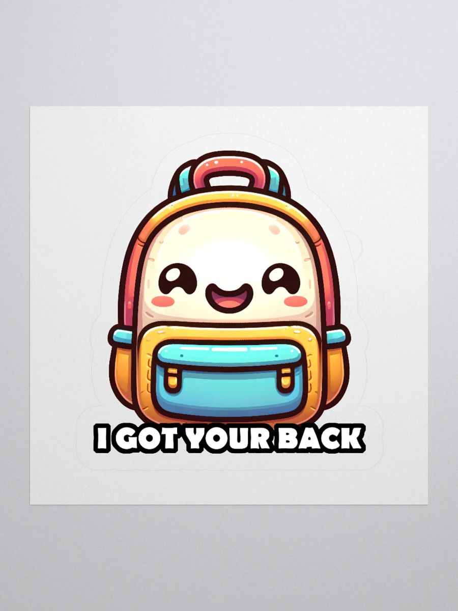 I Got Your Back Funny Backpack Pun Sticker product image (1)