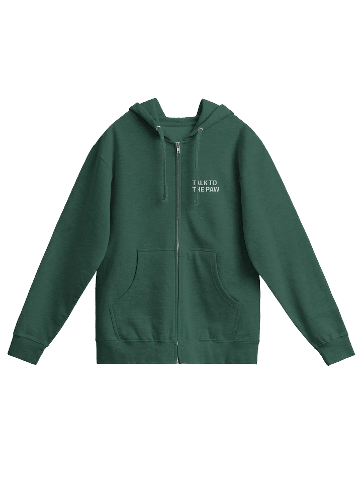 "Talk to the Paw" Men's Zip Up Hoodie product image (1)