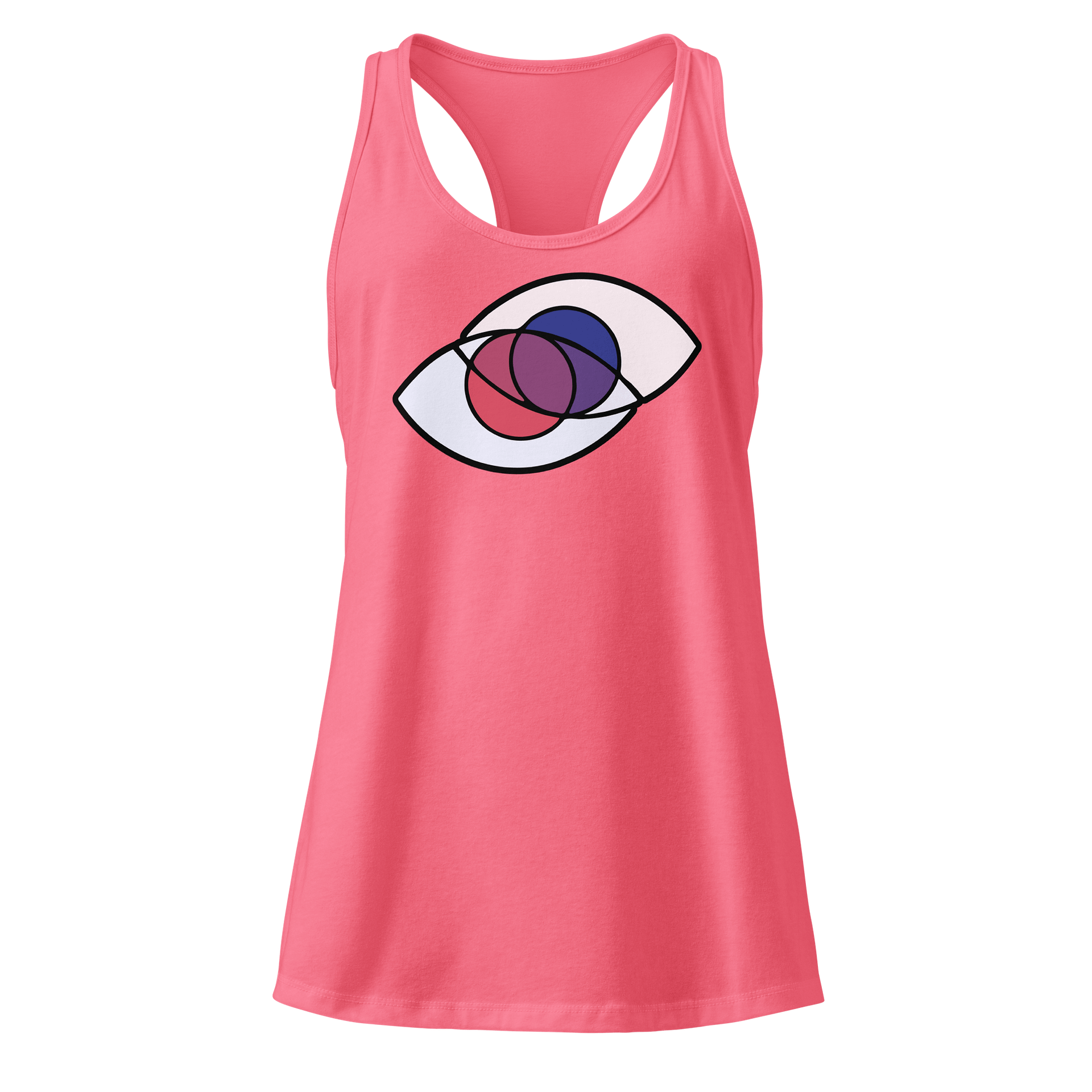 Dual Process Theory - YT Icon Transparent - Colored Racerback Tank product image (1)