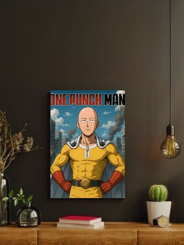 One Punch Man – Saitama Unmatched Power – 8x10 Metal Print product image (2)
