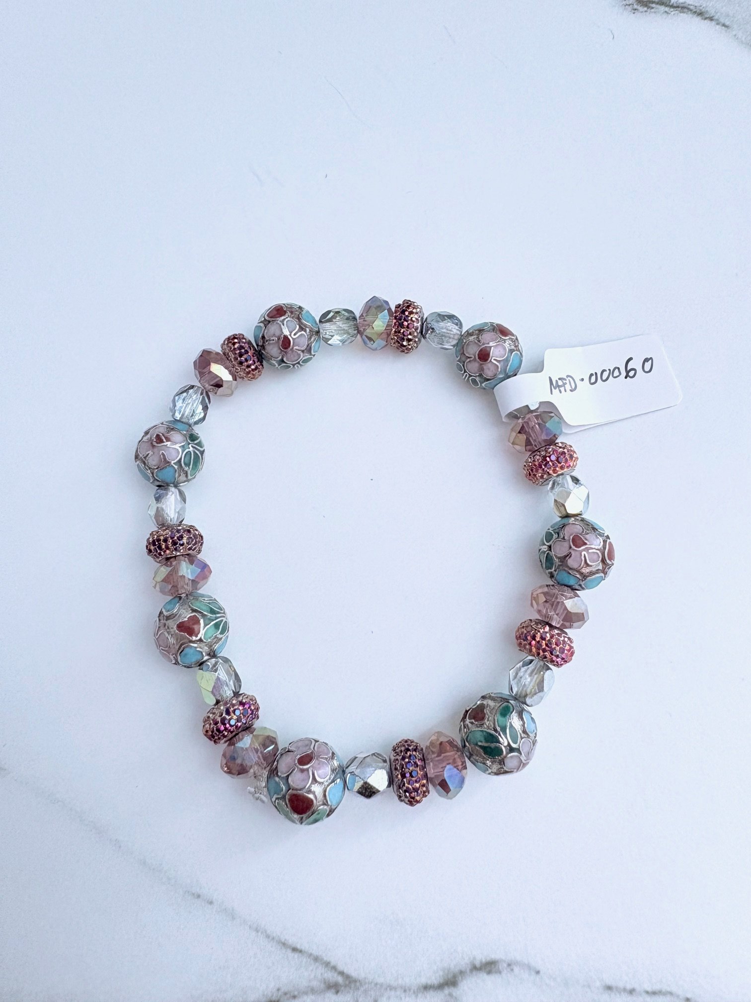 MFD-00060 | Mosaic 7.5" Metallic Beads | Handmade Bracelet | Coastal Charm Jewelry by Monique Faella Designs™ product image (8)