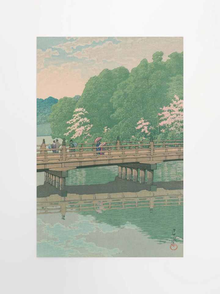 Late Autumn at Ichikawa - Kawase Hasui product image (1)