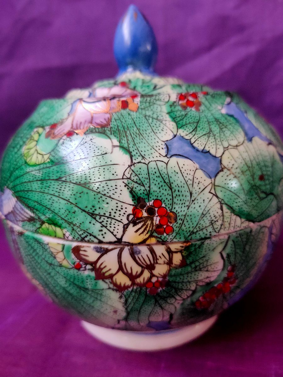 Guarda joias Oriental em Verde e Azul – Peça de Decoração única e Exclusiva product image (7)