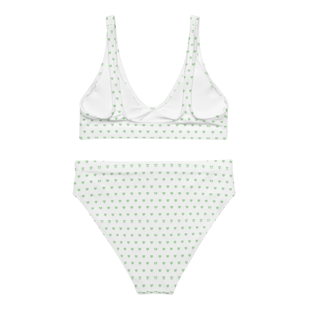 Pastel Heart Seamless Pattern High Waisted Bikini - V7 product image (2)