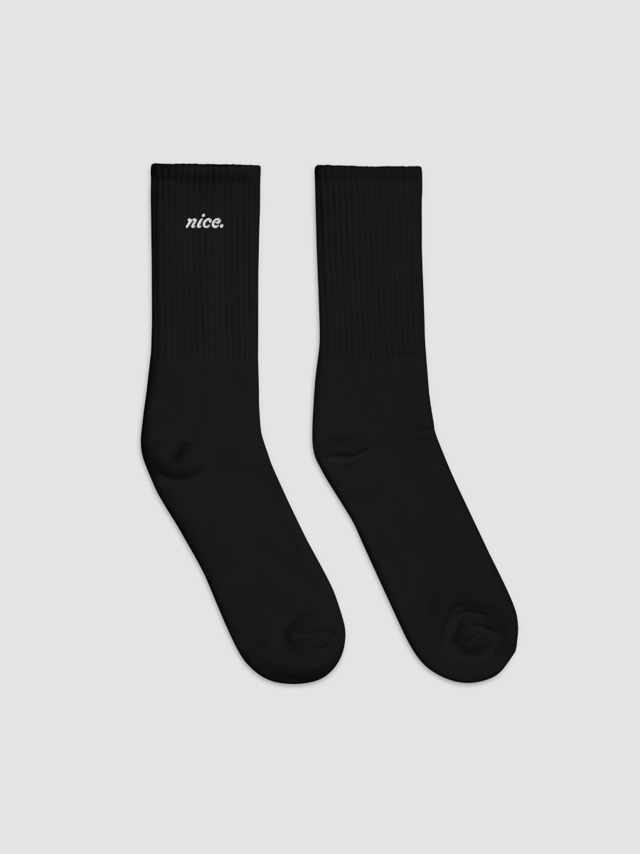 Nice. Premium Socks (Black) product image (3)