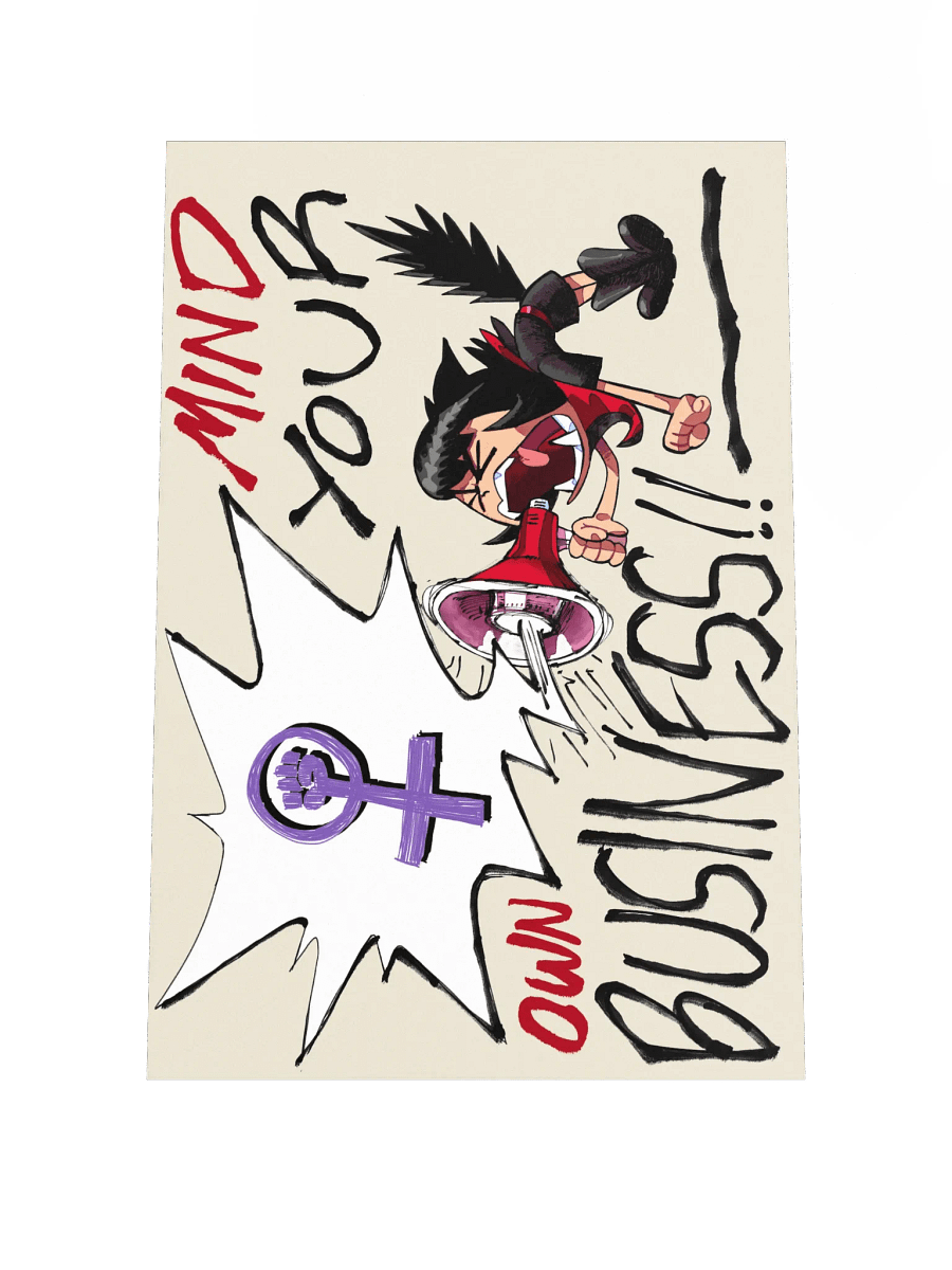 Alunya - “Mind Your Own Business!!” Poster product image (1)