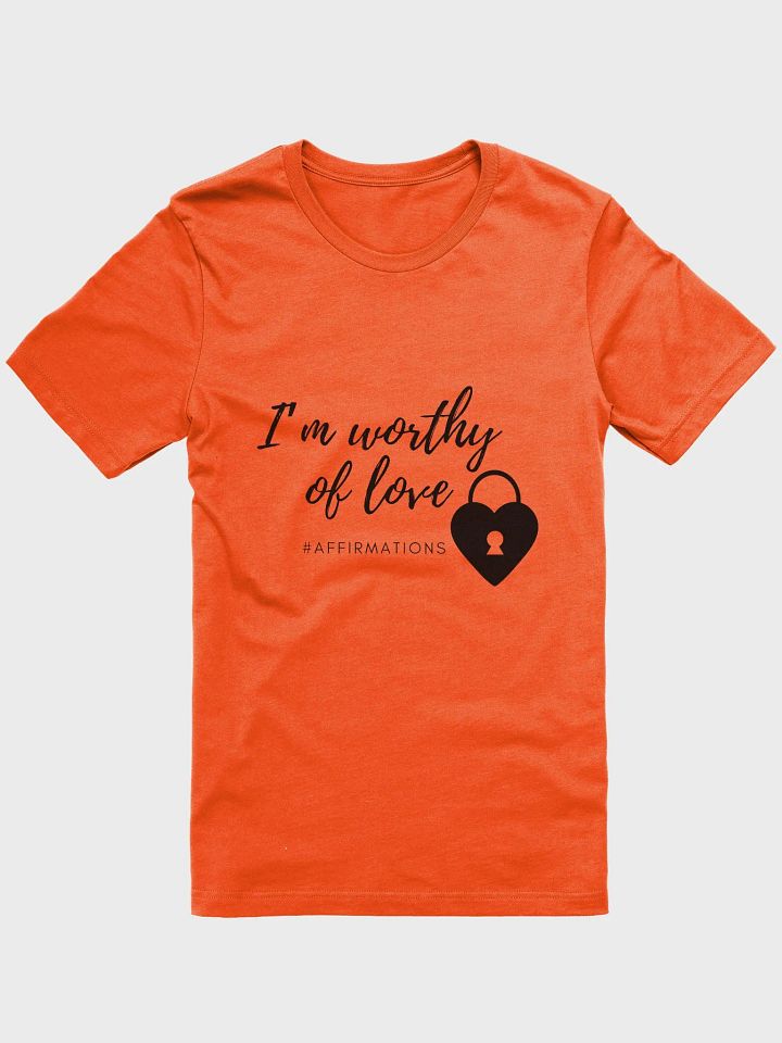 I'm worthy of love Dark Unisex Super soft T-Shirt product image (2)