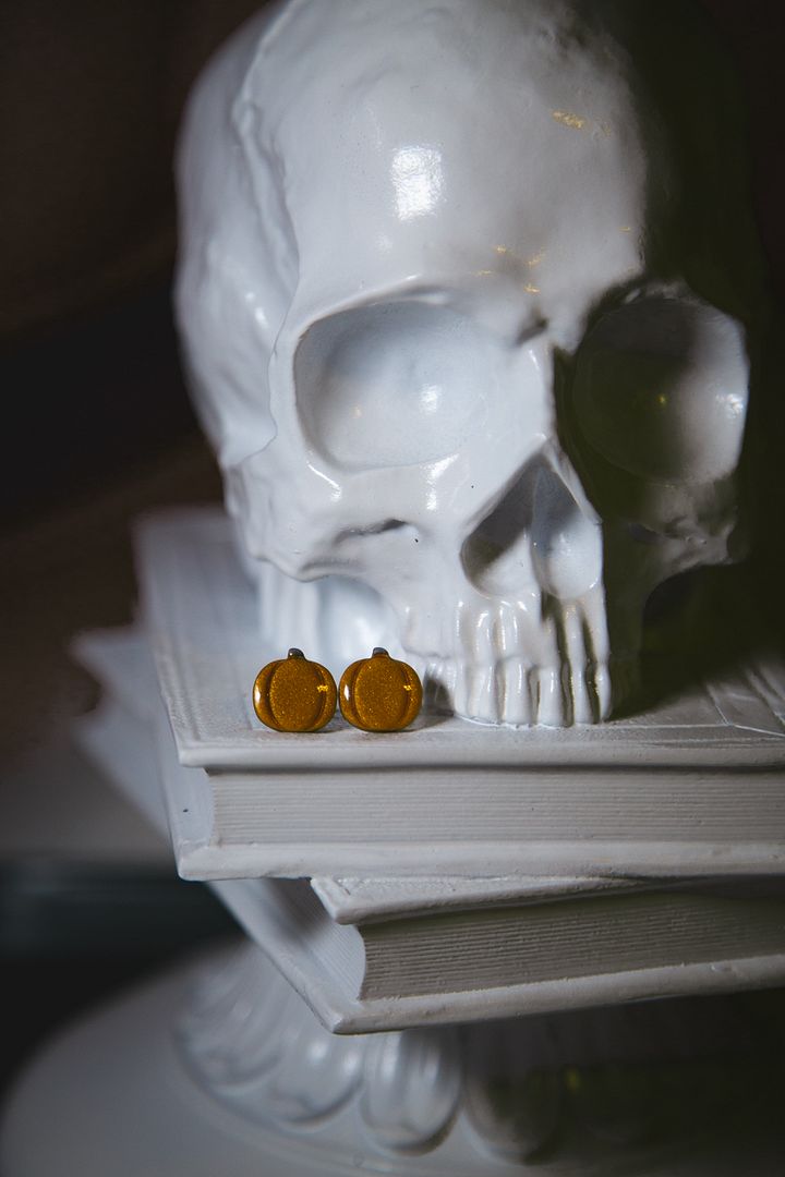 Gold Pumpkin Studs V2 product image (1)