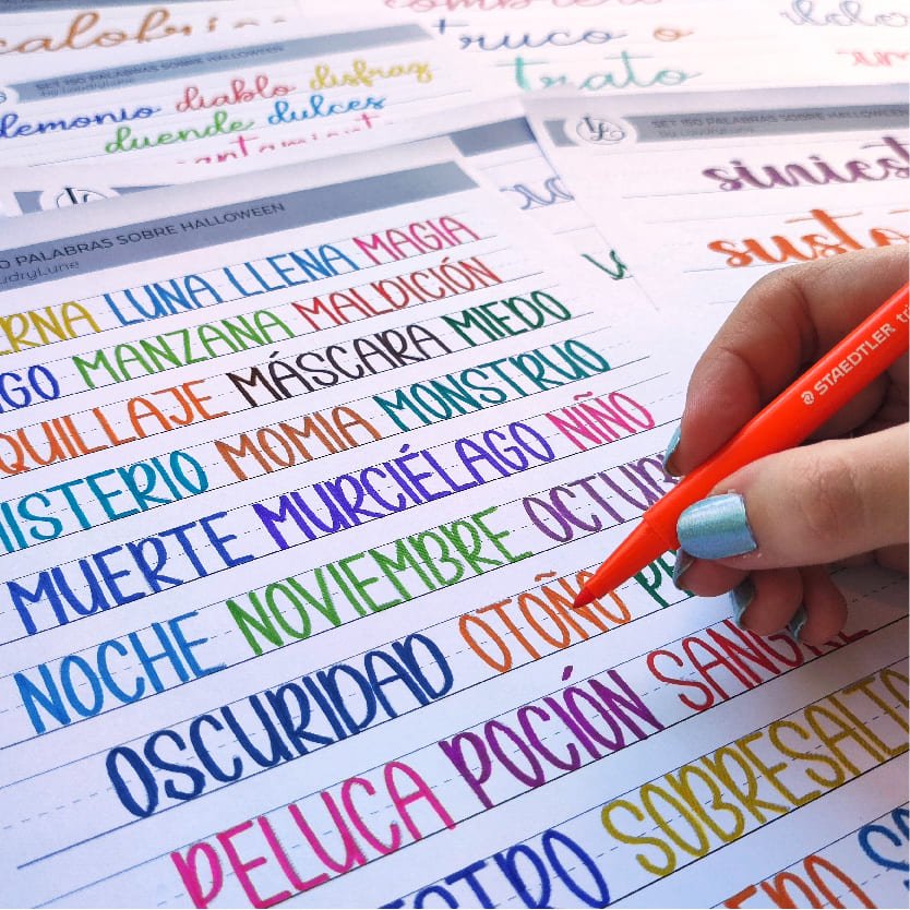 Set de 100 Palabras sobre Halloween - 4 Estilos de Letras product image (2)