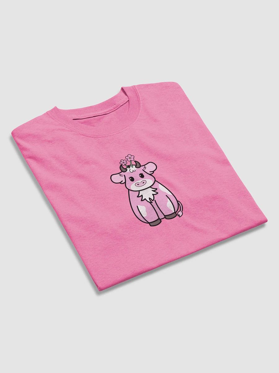 Pink Flower Cow T-Shirt product image (9)