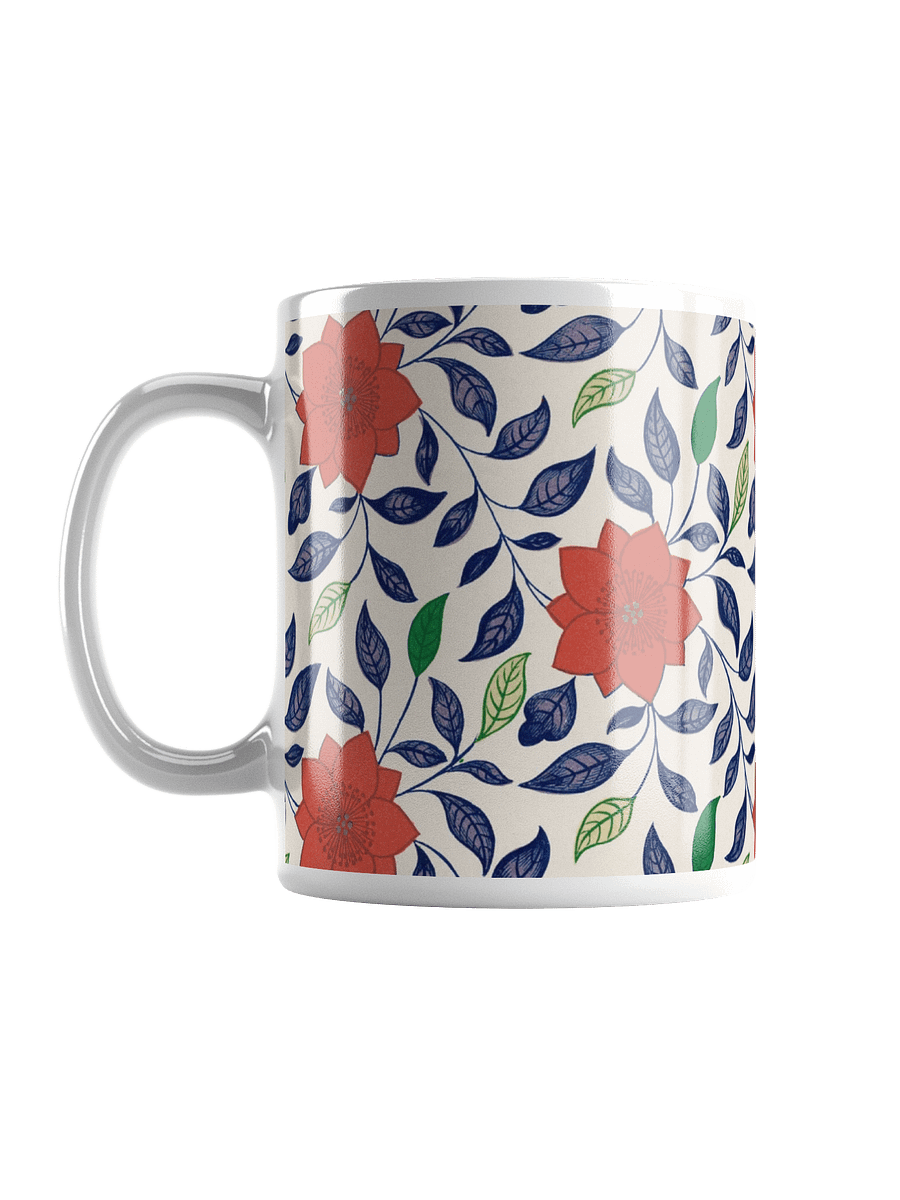 Flower Pattern. 11oz Ceramic White Mug product image (6)