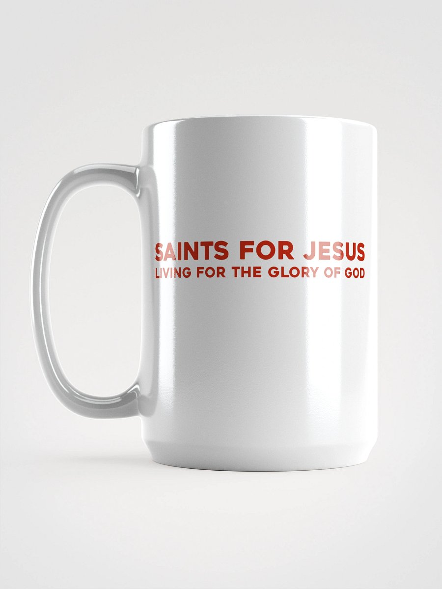 Saints For Jesus | The Gospel White Glossy Mug product image (1)