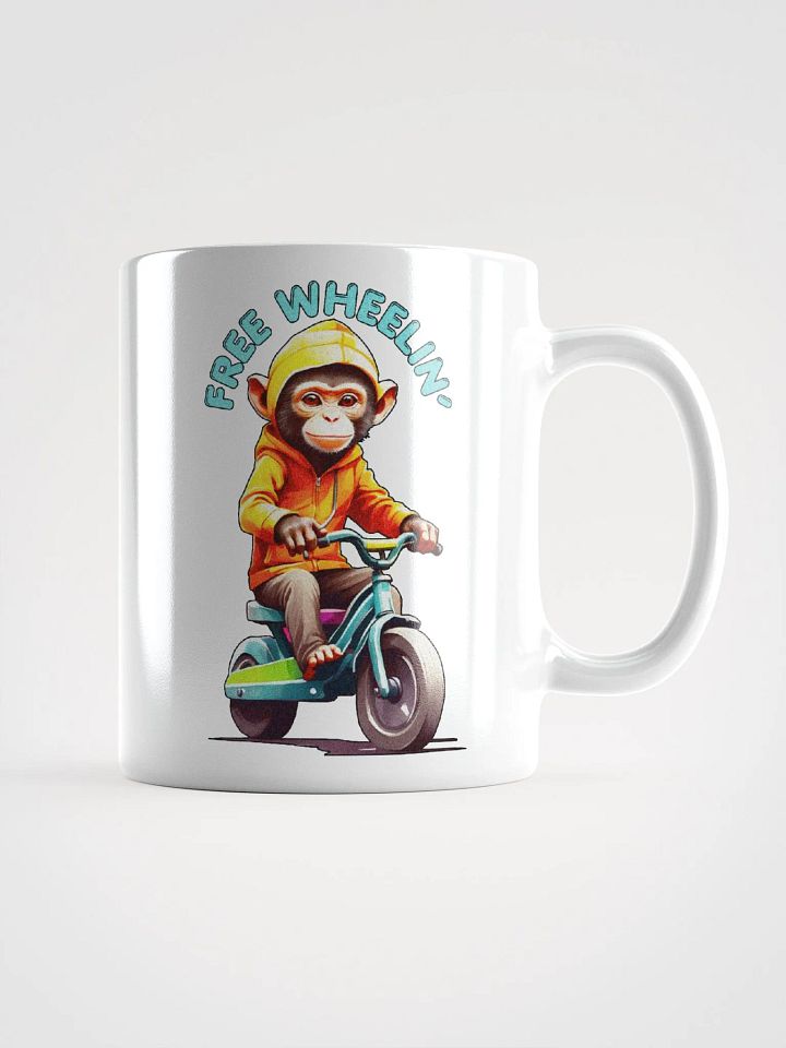 Novelty Graphic | White Coffee Mug | Free Wheelin' product image (2)
