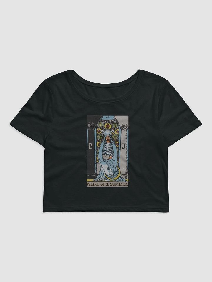 Weird Girl Summer Tarot High Priestess - Crop Top product image (2)