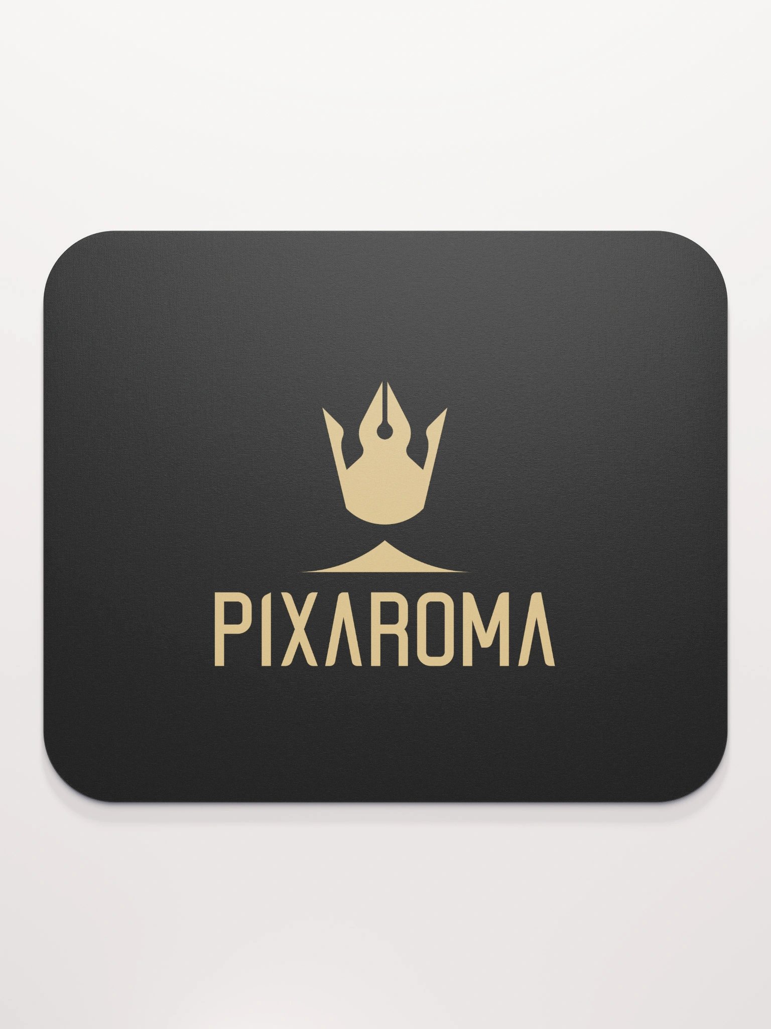 Pixaroma Gold Logo Mouse Pad (Black Edition) product image (2)