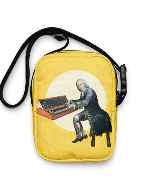 Prelude and Moogue by Frank Fonik (Minimoog), Techno EDM Utility Crossbody Bag product image (1)