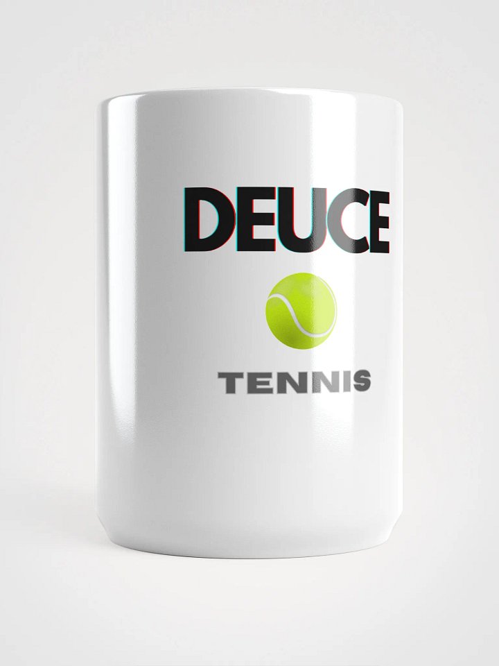 Tennis Deuce White Glossy Mug product image (1)