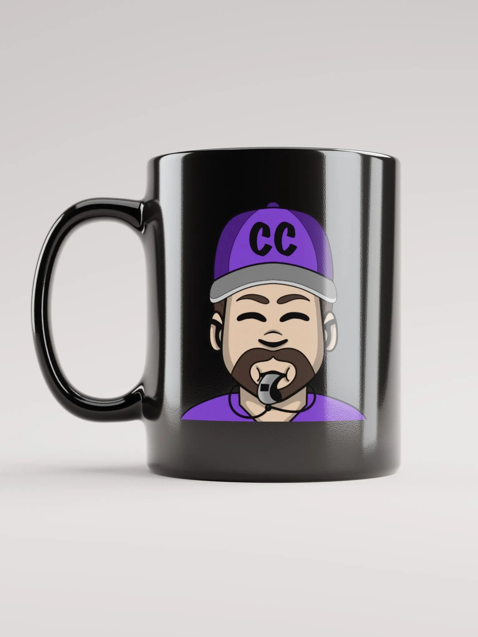 WHISTLE/COACH BLACK GLOSSY MUG product image (1)
