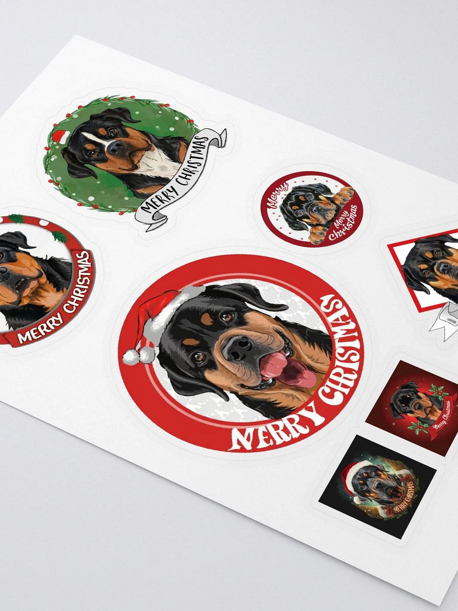 Rottweiler Christmas Sticker Collection product image (2)