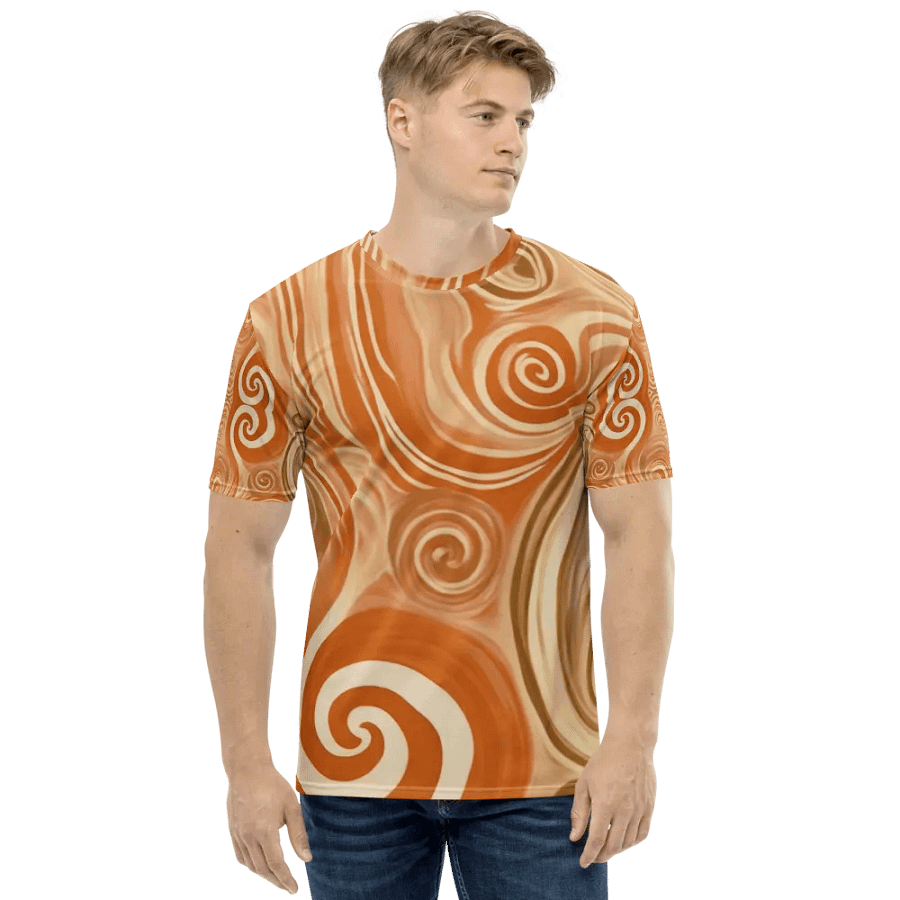 Funky Latte Liquid Tie-Dye Men's T-shirt product image (7)