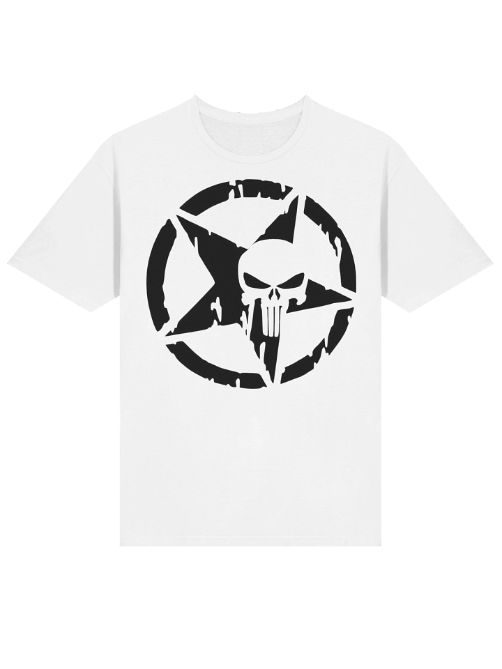 Punisher Black Skull Star. Starry Geometric Unisex T-Shirt product image (100)