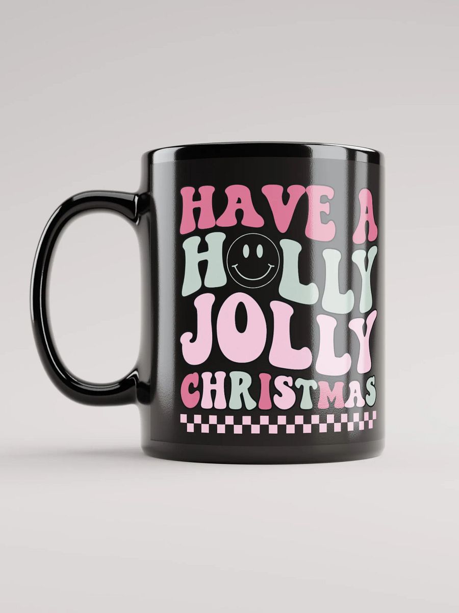 Holly Jolly Christmas-Mug-Black product image (6)