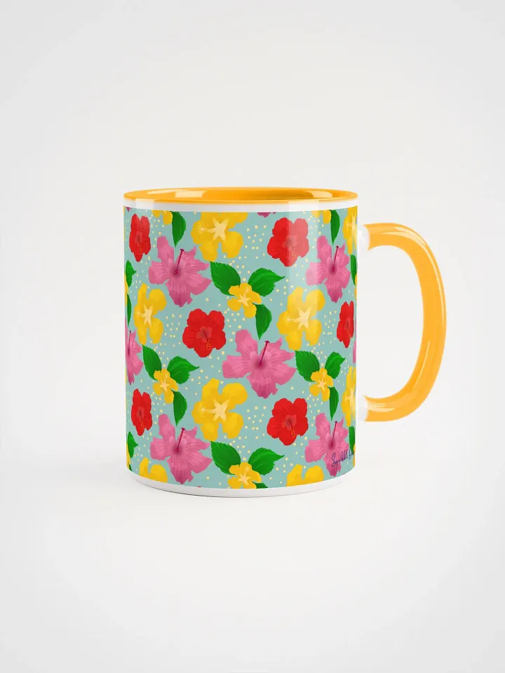 Hibiscus Flower Pattern Mug product image (1)