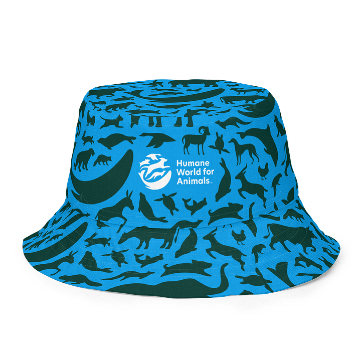Reversible bucket hat with Animal Print product image (2)