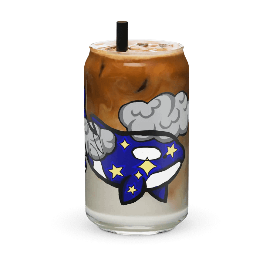 midnight orcas can-shaped glass product image (12)
