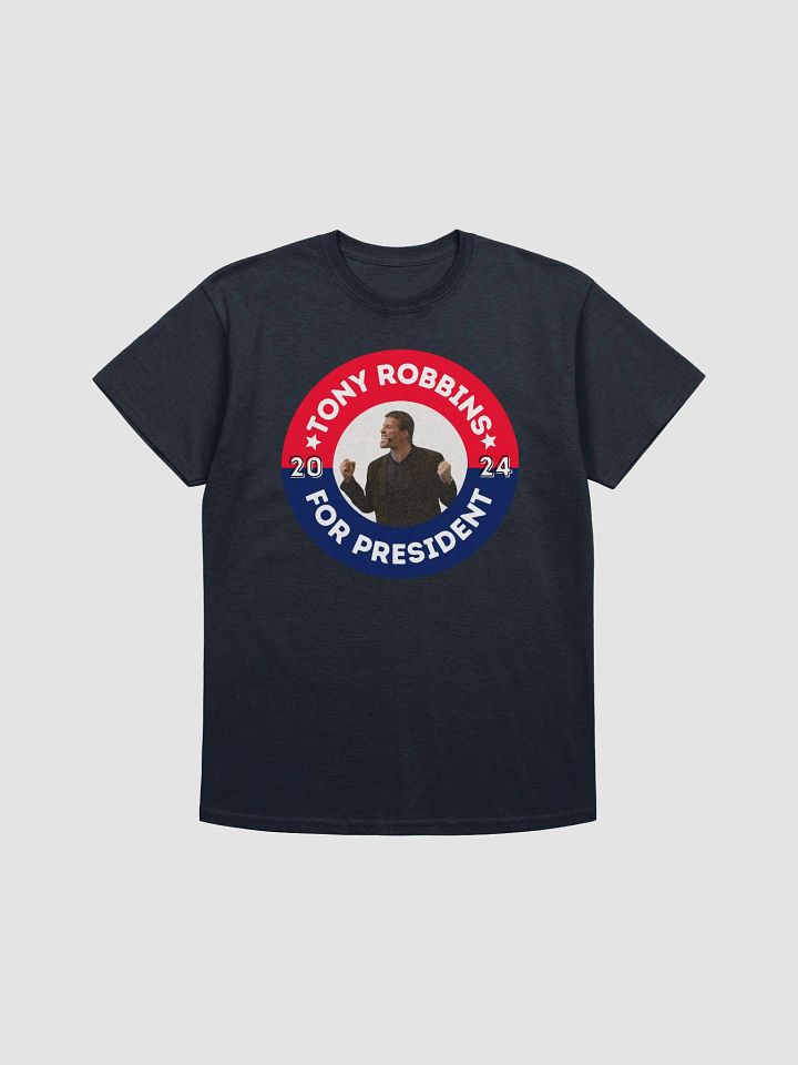 Tony Robbins for President 2024 Campaign Button Gildan Heavyweight Tee product image (1)