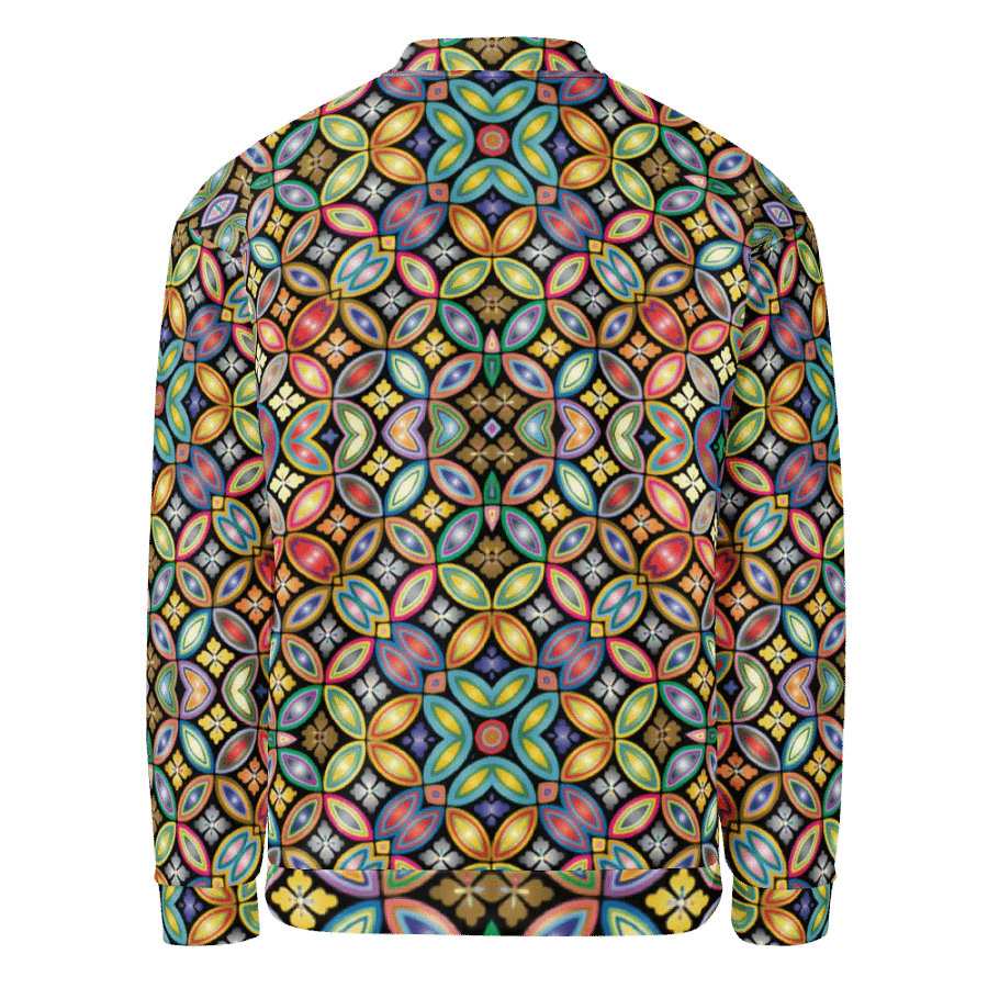 Batik Kawung Purple Bomber Jacket product image (2)