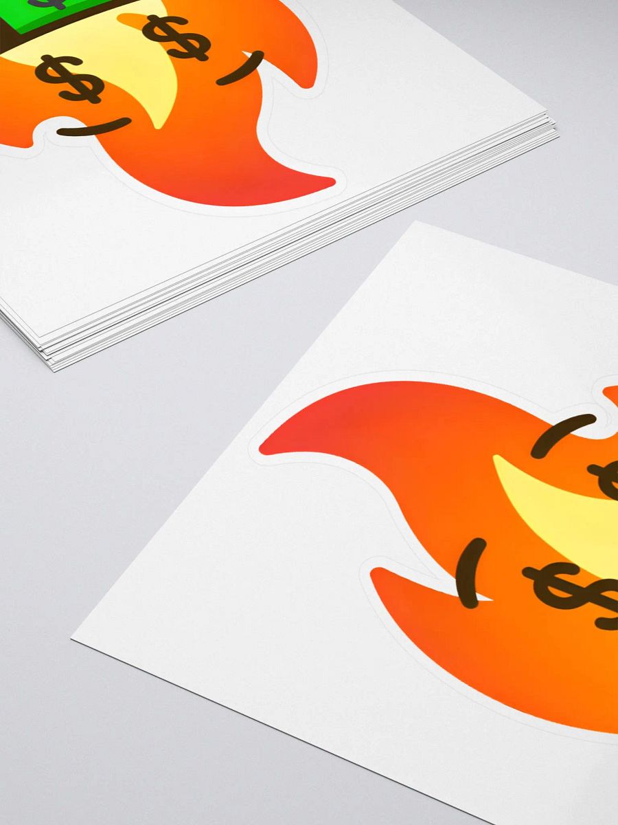CBS On Fire Design Emoji Kiss-Cut Sticker product image (4)