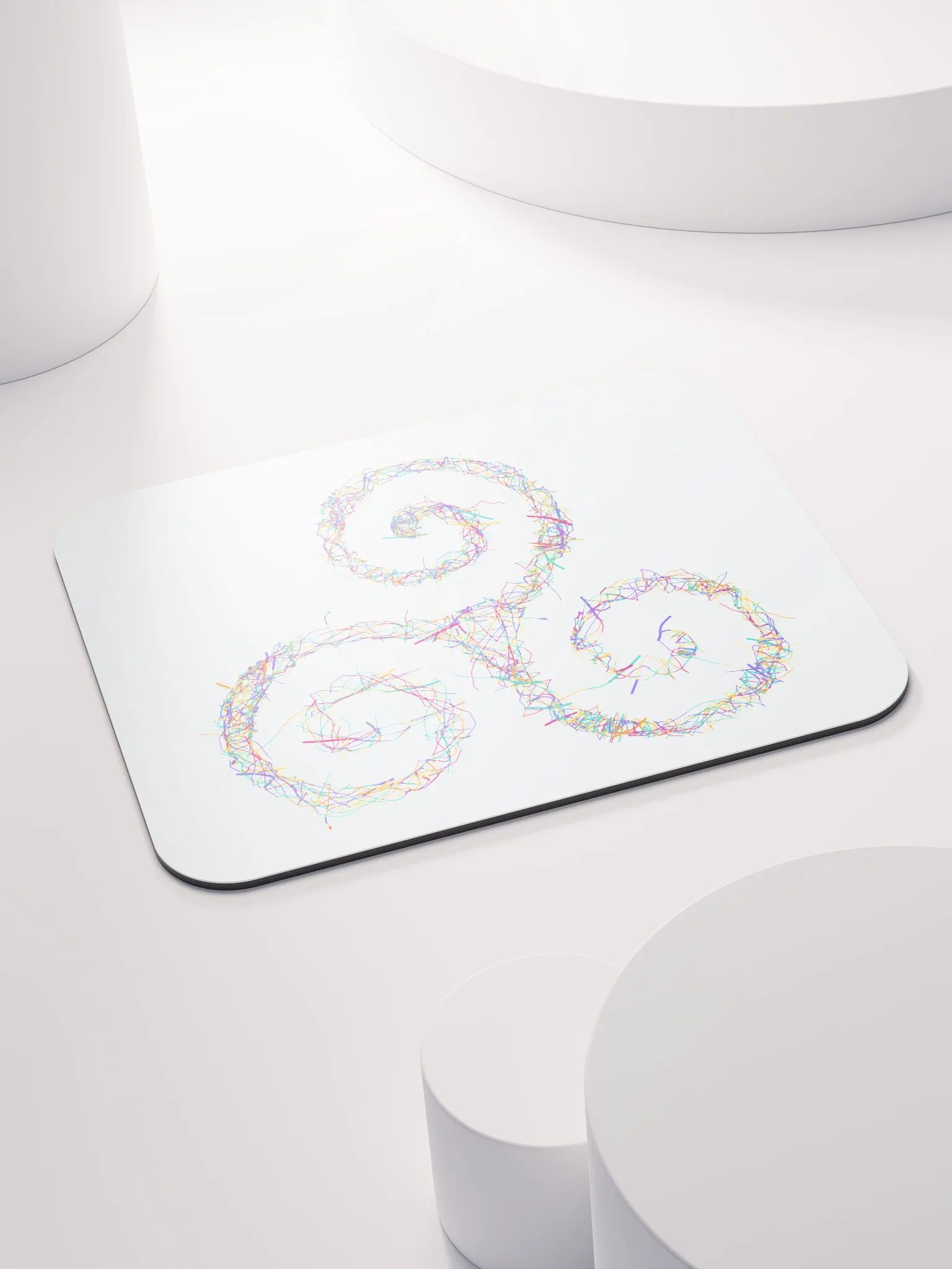 Neon Spirals Mouse Pad product image (4)
