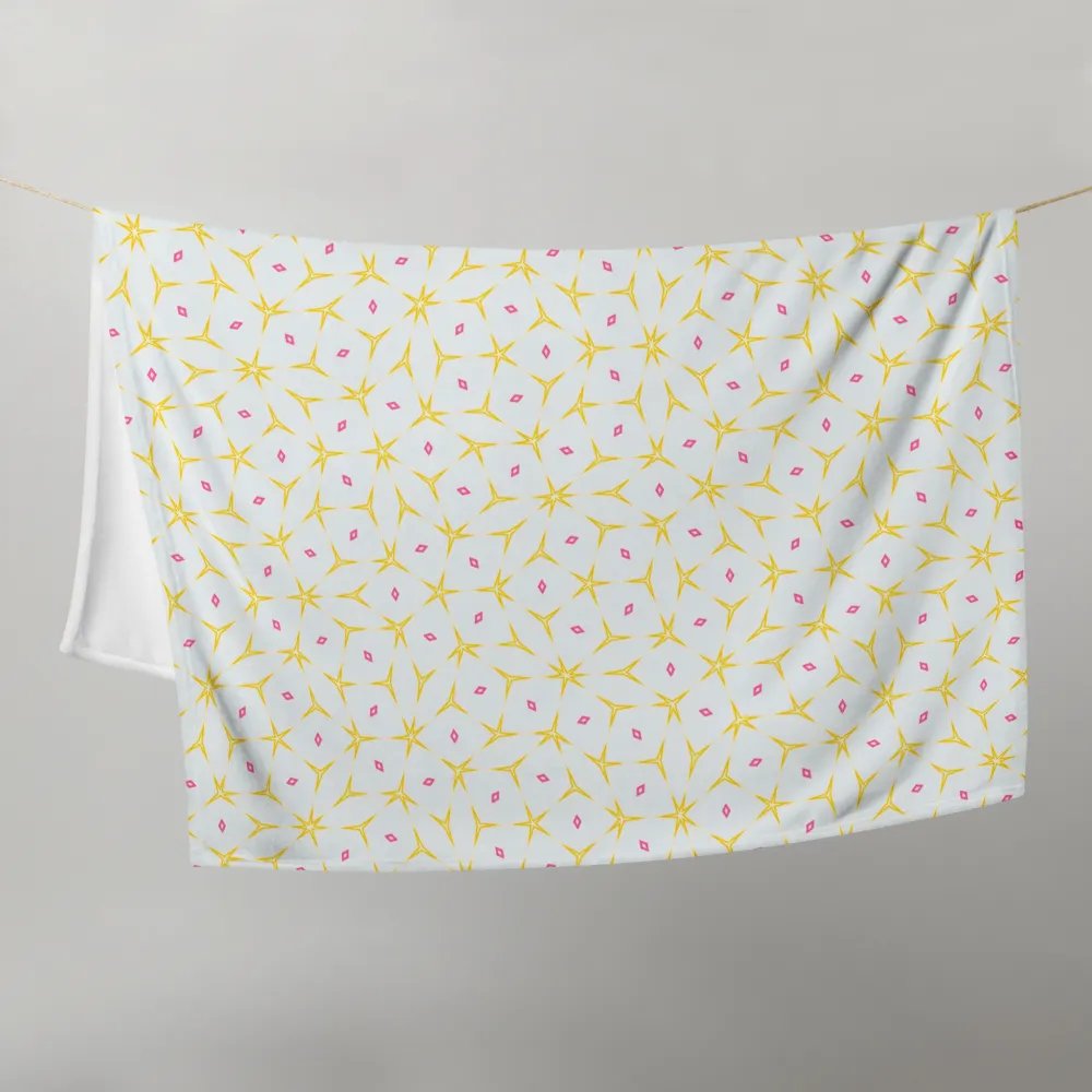 Yellow & Pink Octagonal Diamond Throw Blanket product image (10)