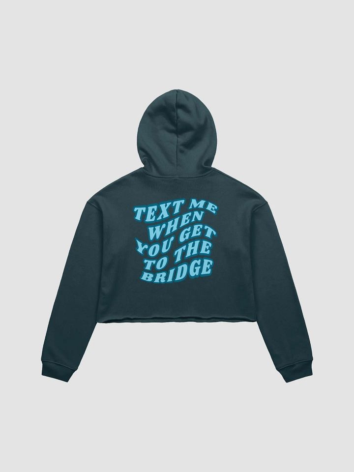 Text Me When You Get to the Bridge Crop Top Hoodie product image (17)