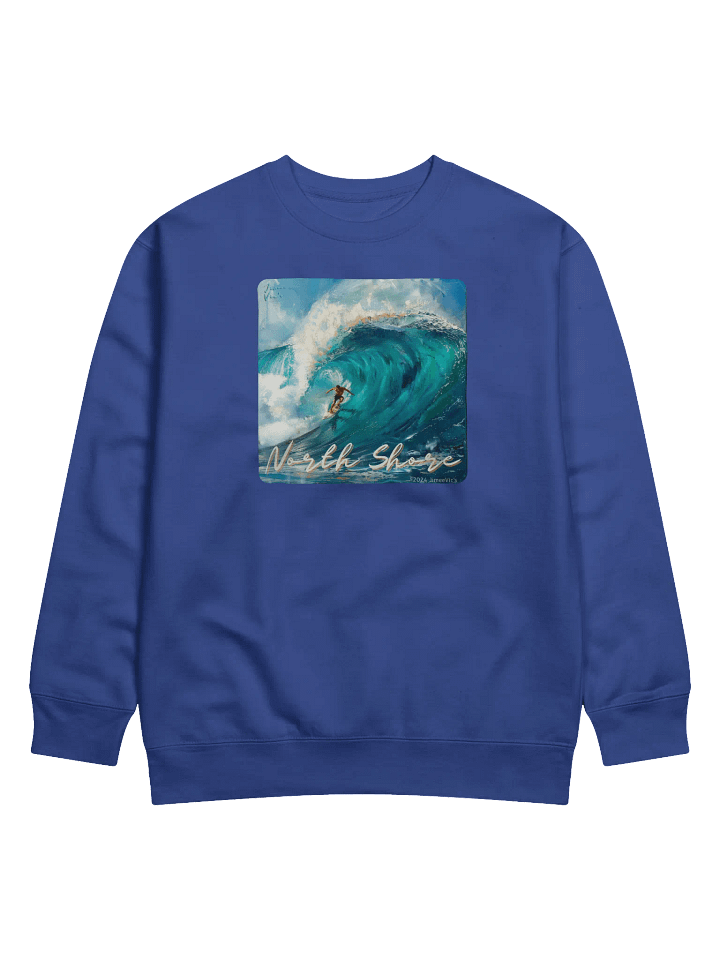 Jimee Vic's North Shore Big Wave 2 Surf Crewneck Sweatshirt product image (2)