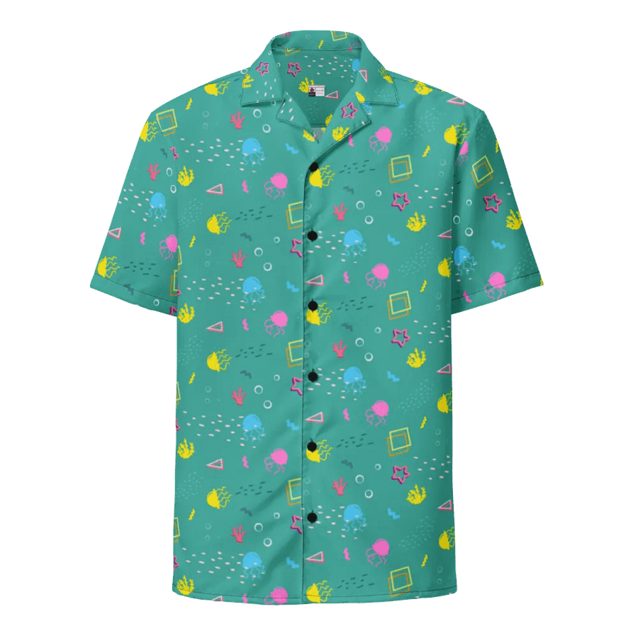 Shifty Seas pattern button down shirt product image (3)