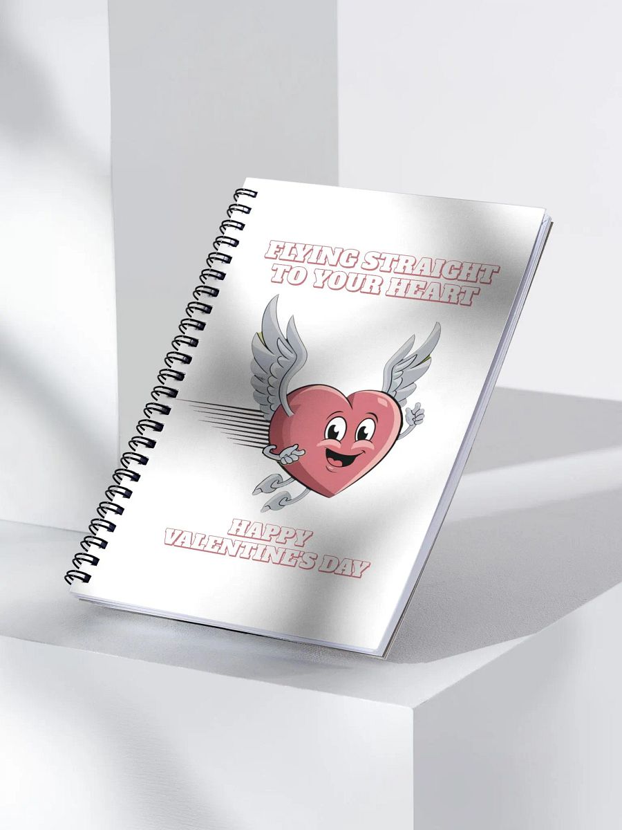Flying Straight To Your Heart - Happy Valentine's Day Spiral Notebook product image (4)
