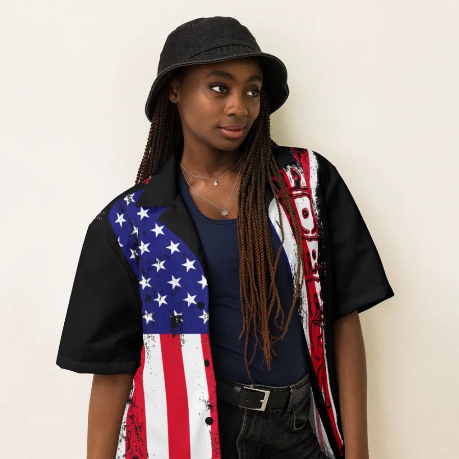 Freedom Flag Hawaiian Shirt product image (11)