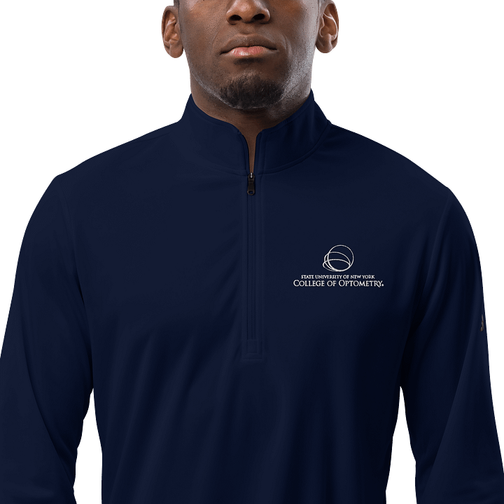 SUNY Optometry - Adidas Embroidered Logo Quarter Zip Pullover product image (1)