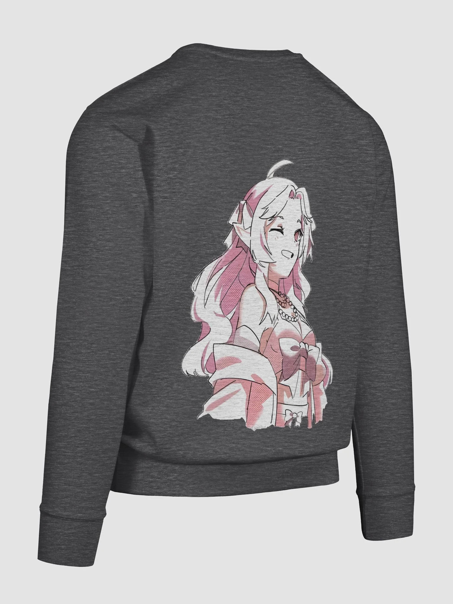 Azuraairy Pink Cursive Sweatshirt product image (12)