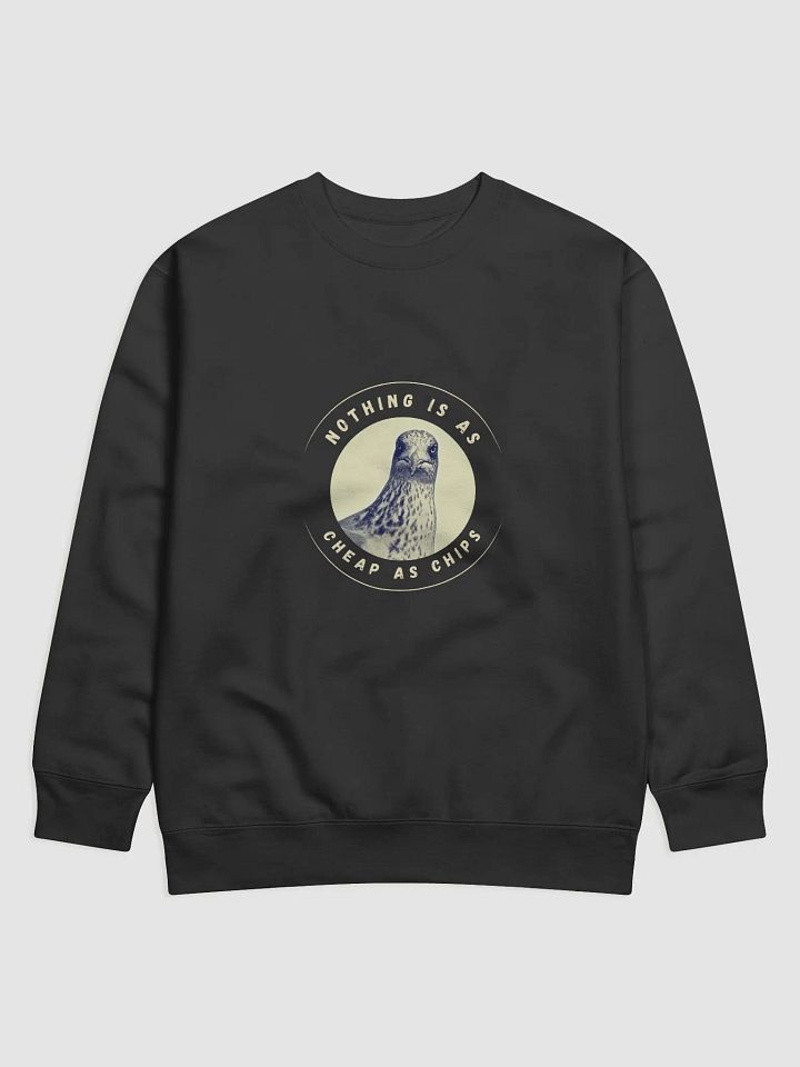 Gavin the Gull - Nothing is as Cheap as Chips Cotton Sweatshirt in dark colours product image (4)