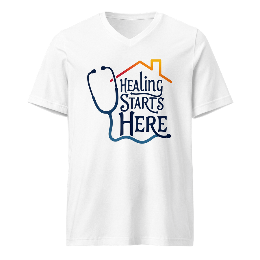 Healing Starts Here V-Neck Tee product image (1)